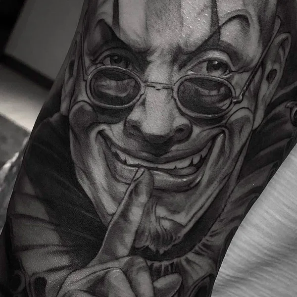 Gangster Clown Tattoo 2