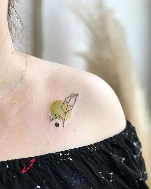 Jungle Leaf Tattoo 2
