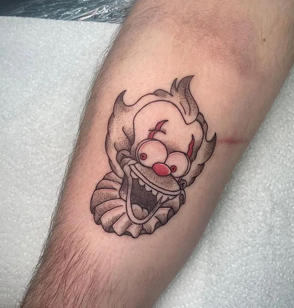 Krusty The Clown Tattoo