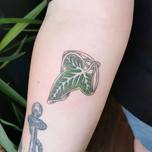 Leaf of Lorien Tattoo 1
