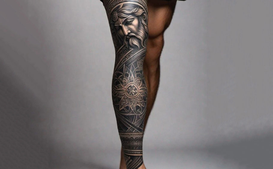 Leg tattoos for men