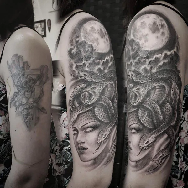 Medusa Cover Up Tattoo