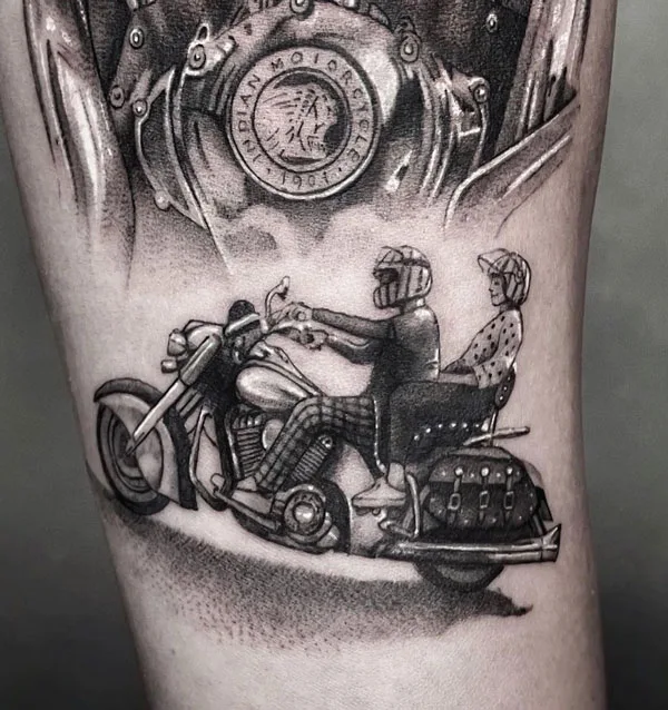 Motorcycle Hand Tattoo 3