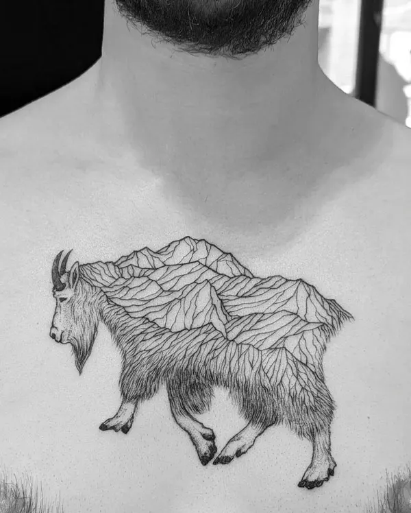 Mountain Goat Tattoo 2