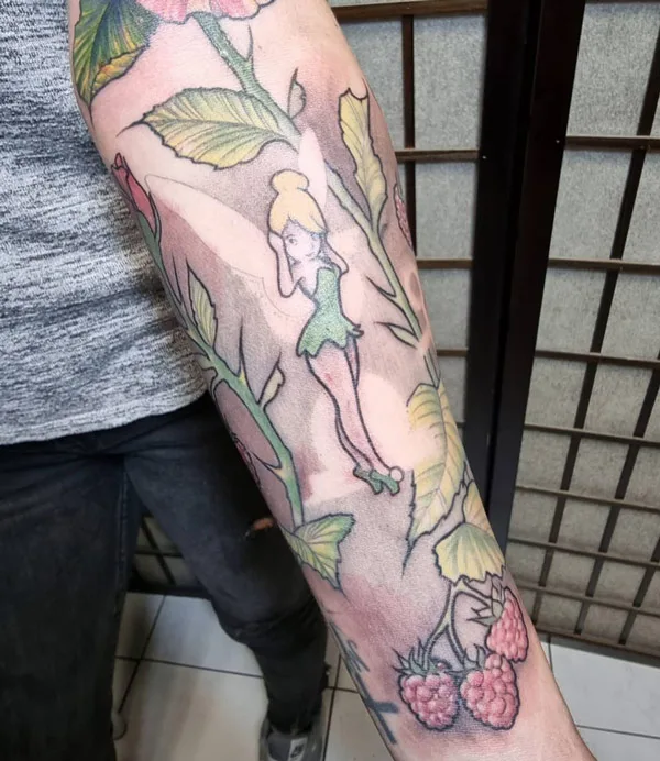 Neo Traditional Tinkerbell Tattoo