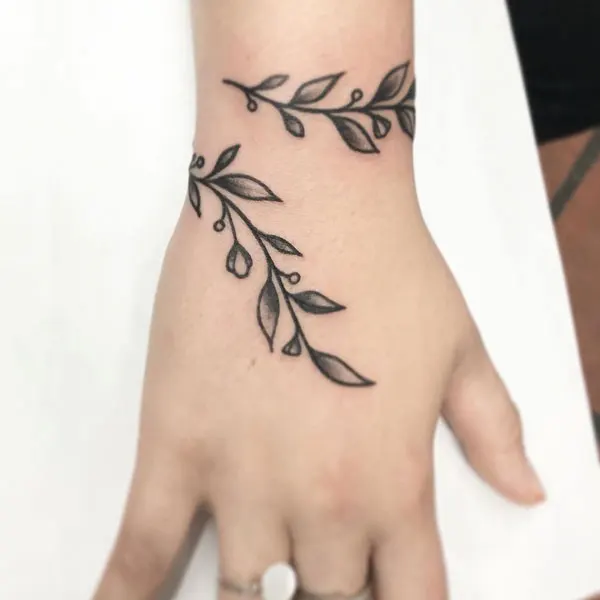Olive Leaf Tattoo 1