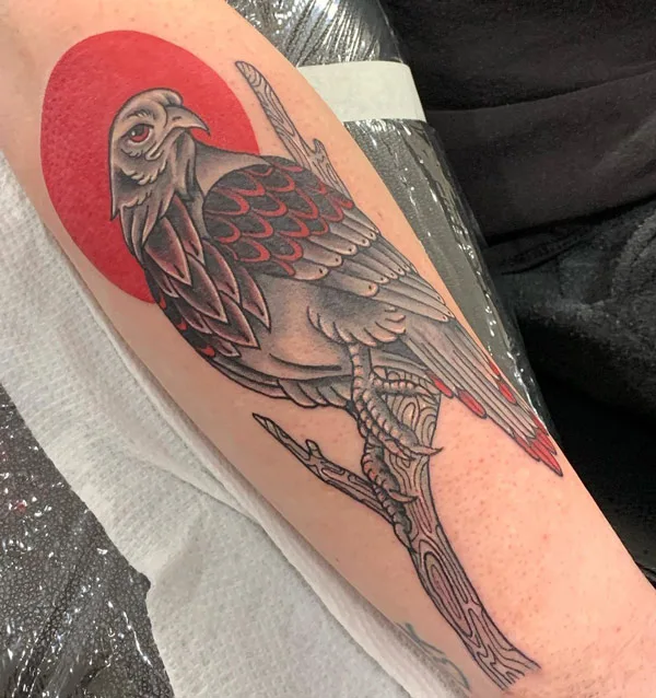 Red Tailed Hawk Tattoo