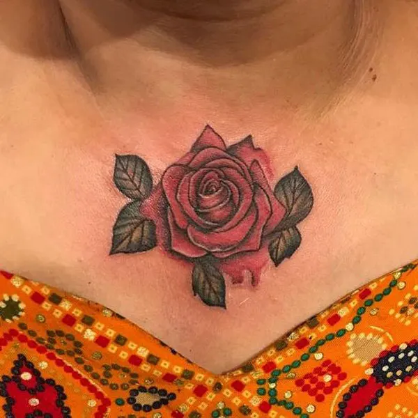 Rose Leaf Tattoo