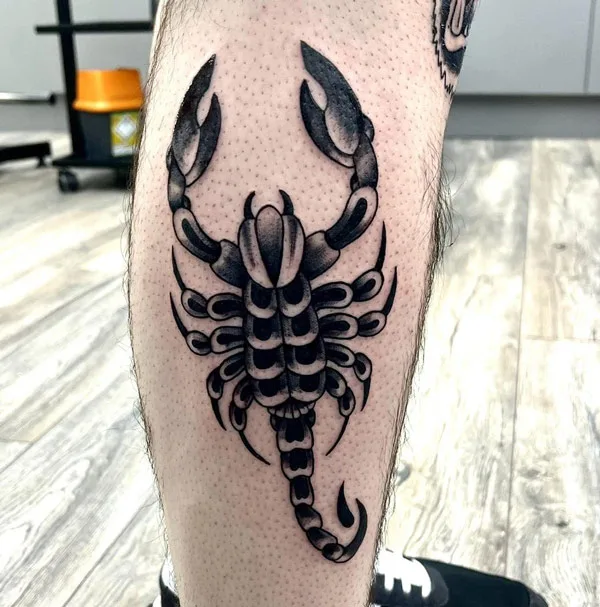 Scorpion Leg Tattoo