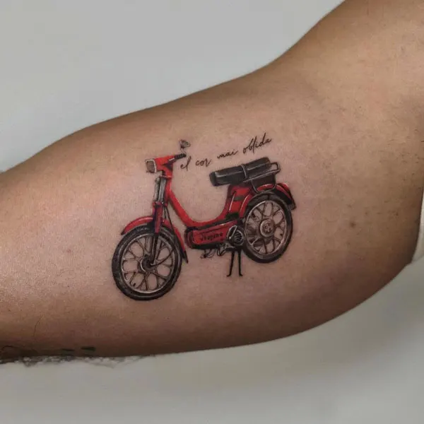 Simple Motorcycle Tattoo