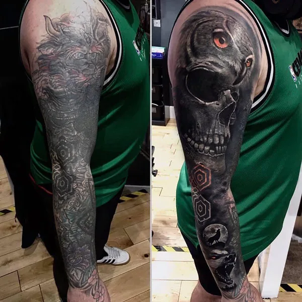 Sleeve Cover Up Tattoo