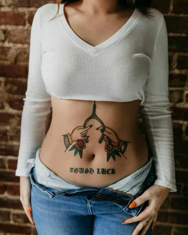 Traditional Stomach Tattoo 1