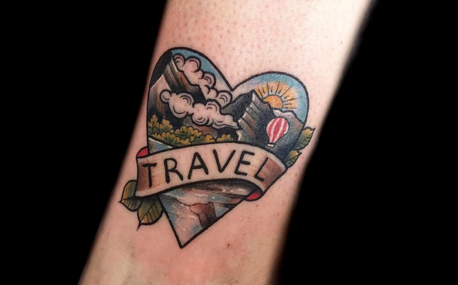 Traveling tattoo by Gustavo Takazone | Post 27298