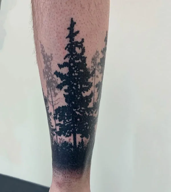 Tree Leg Tattoo