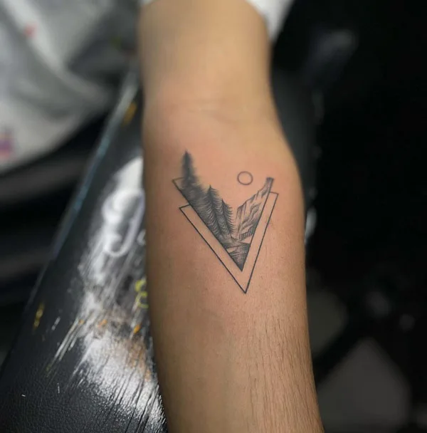 Triangle Mountain Tattoo