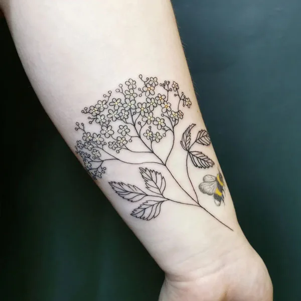 Tropical Leaf Tattoo 1