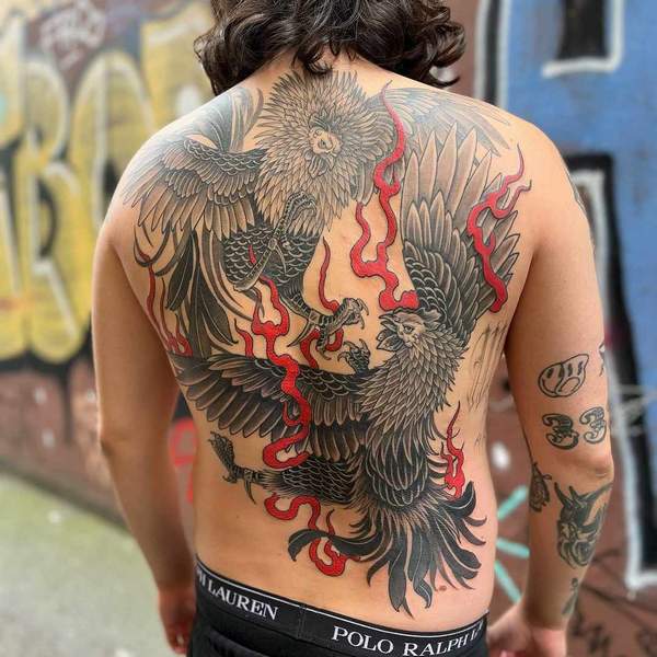Chinese Rooster Tattoo