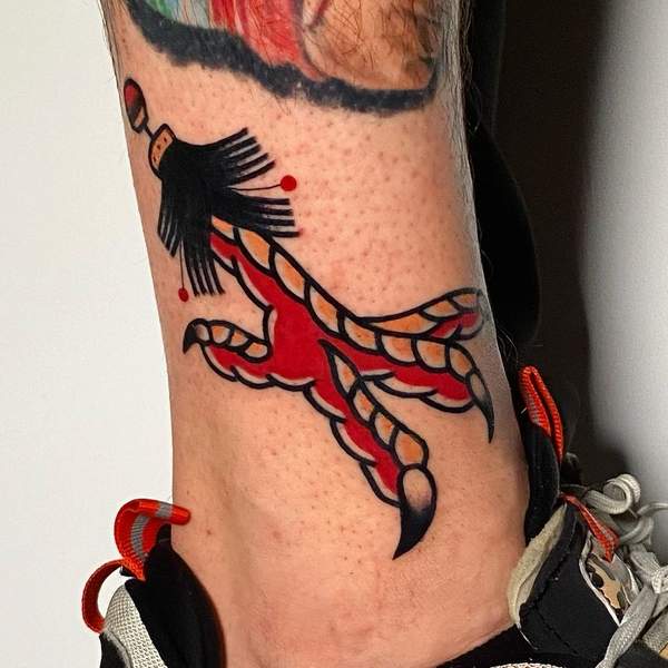 Rooster Claw Tattoo 1