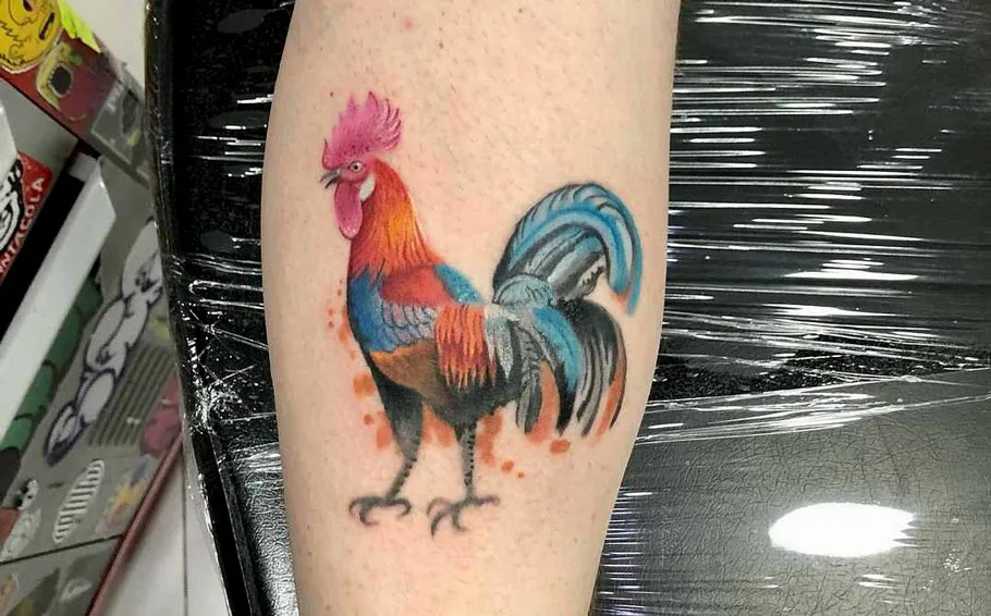 Rooster tattoo