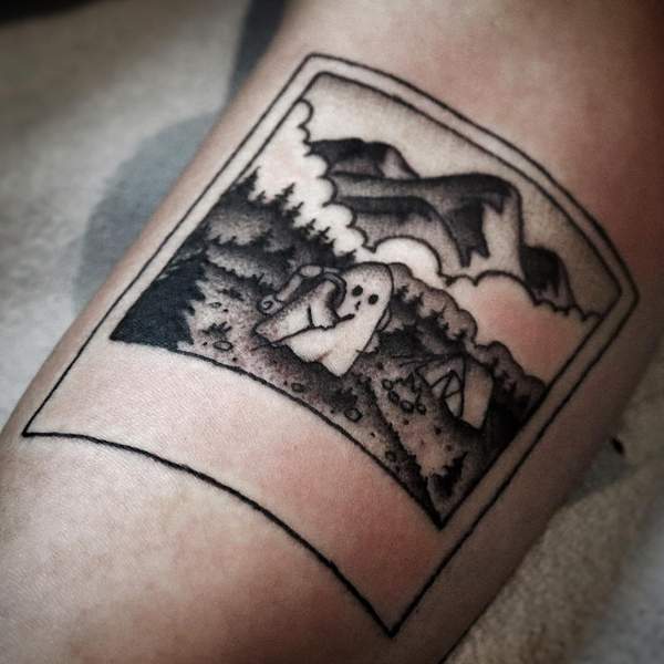 Ghost Camping Tattoo