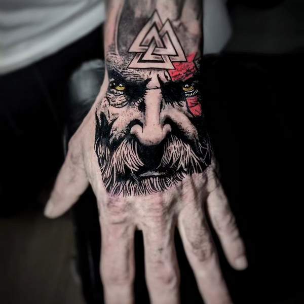 God Of War Hand Tattoo