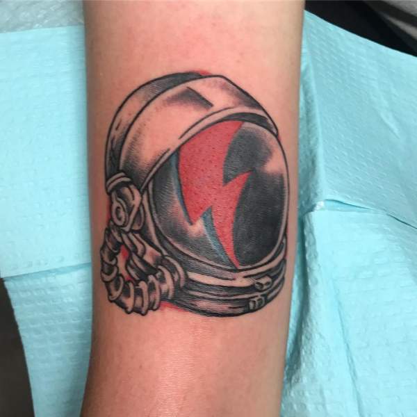 Astronaut Helmet Tattoo