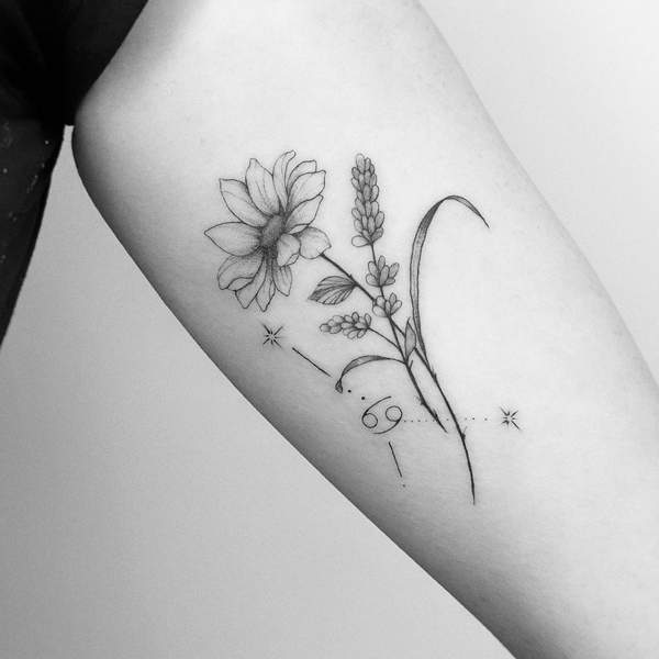 Cute Lavender Tattoo