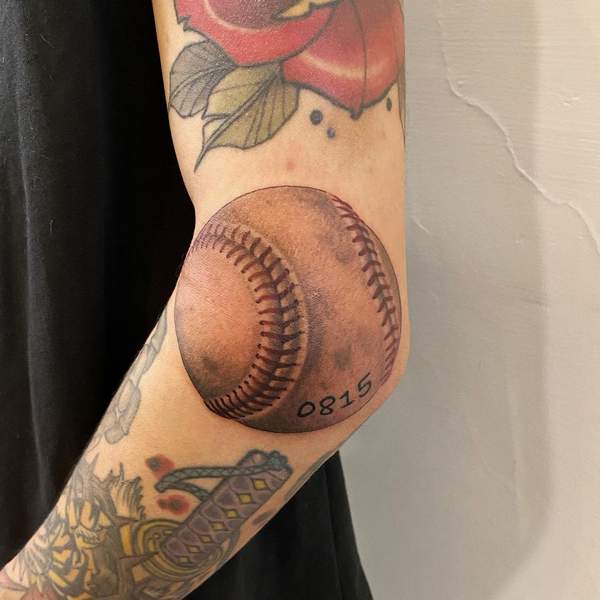 Simple Baseball Tattoo